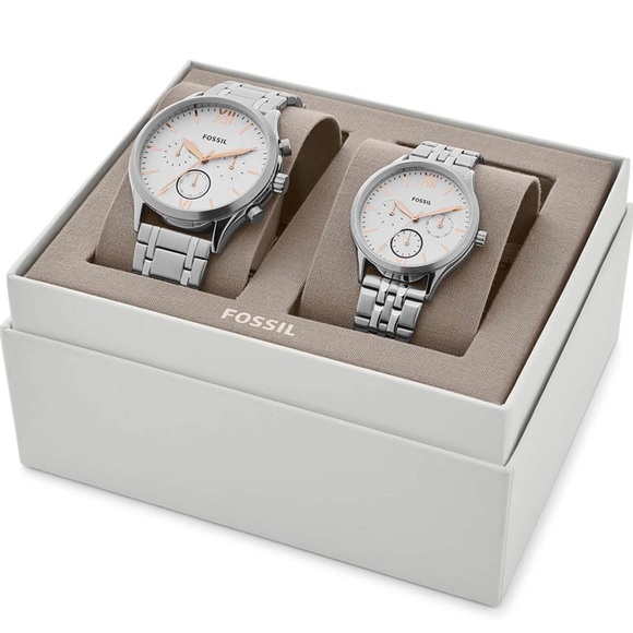 Fossil Gift Set Couple watch bq2468 set - Picture 4 of 6